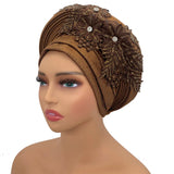 New Elegant African Autogele Women's Turban Cap