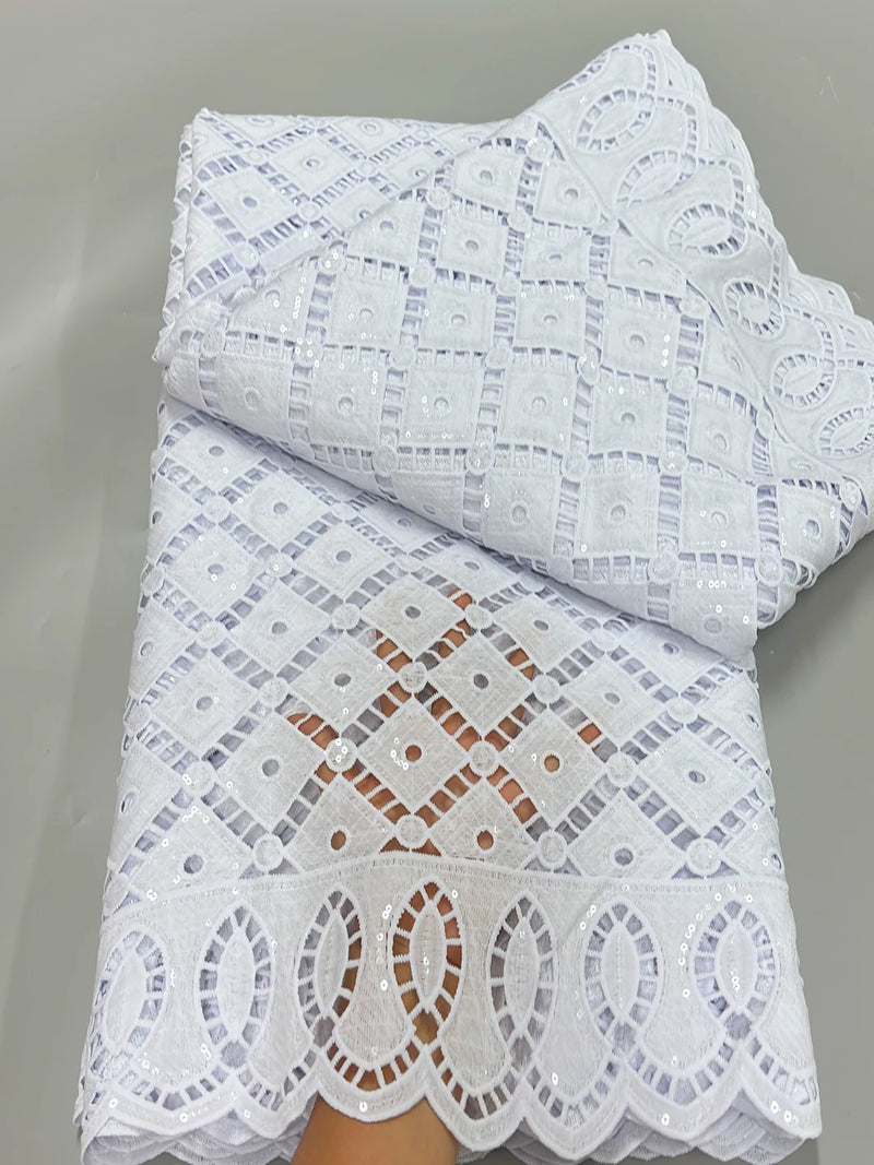 Newest African Water Soluble Lace Fabric