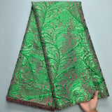 High Quality  Gilding African Jacquard Lace Fabric