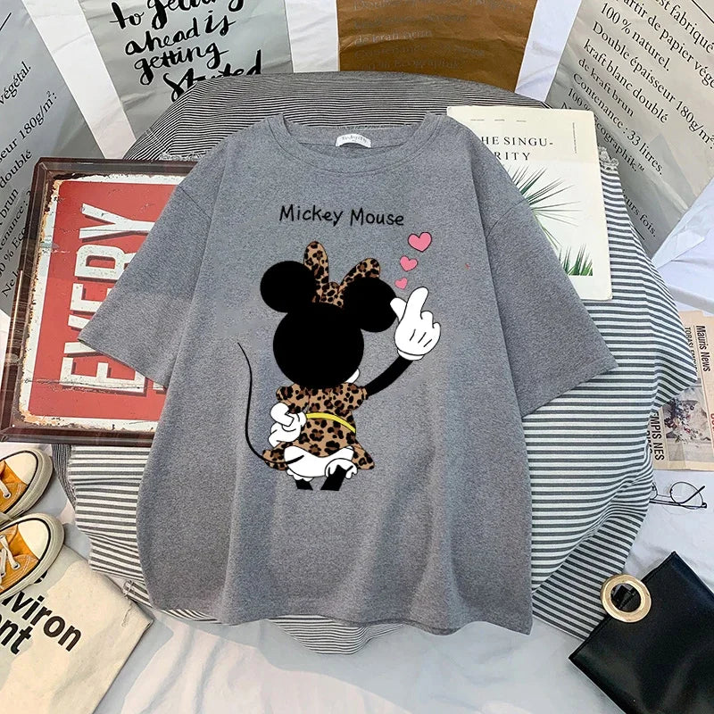 Mickey Anime Blouses Y2k Graphic T Shirts