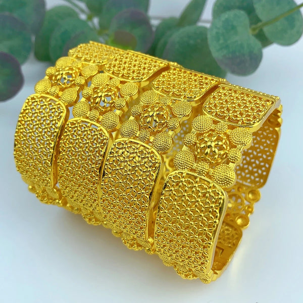 ANIID Luxury African Charm 24k Gold Plated Bracelet