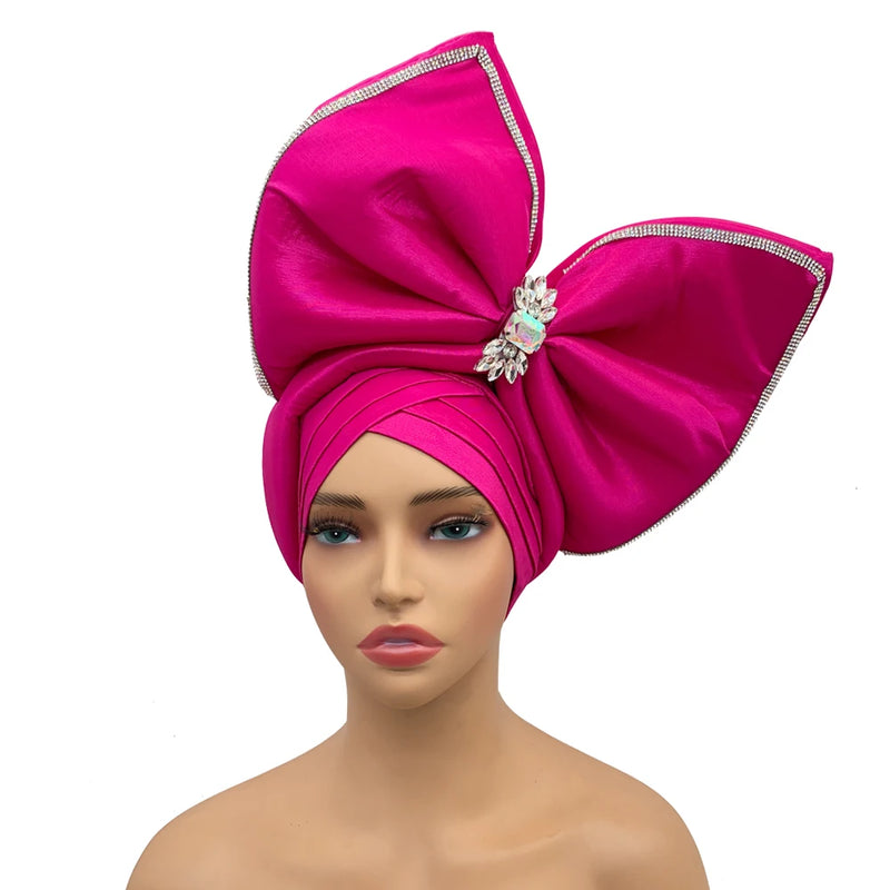 New Big Bowknot Turban Cap