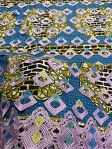 New Ankara 3D Embroidery African Wax Printed Cotton Fabric