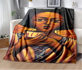 New Cartoon Africa Ethiopian Painting Art Blanket