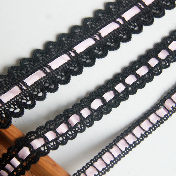 New Black Cotton Embroidery Lace