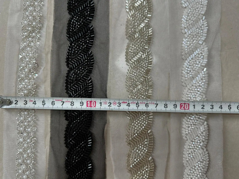 90cm Sequin Pearl Beaded Lace