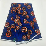 100% Cotton African Wax Print Fabric