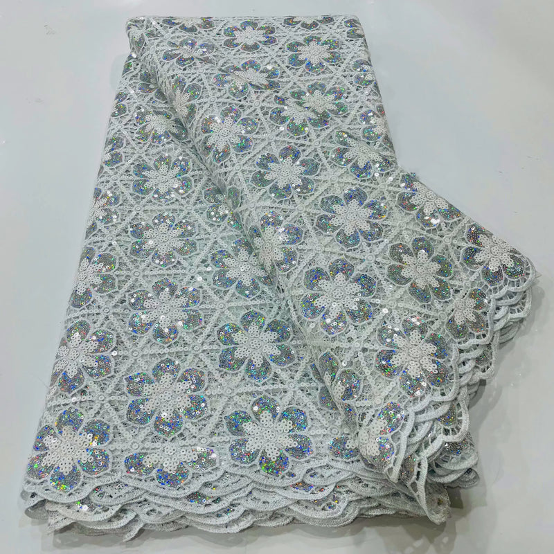 High Quality Nigerian Guipure Cord Lace Fabric