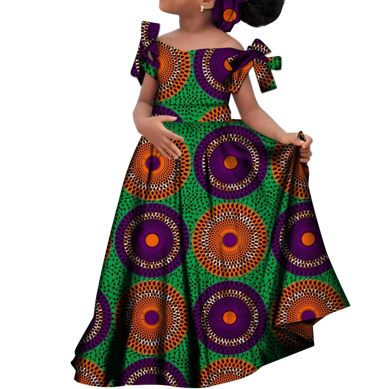 Kids Girls African Dashiki Dress