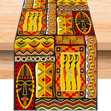 New Ethnic Bohemian African Totems Linen Table Decor