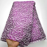 New Fuchsia Pink African Brocade Jacquard Fabric