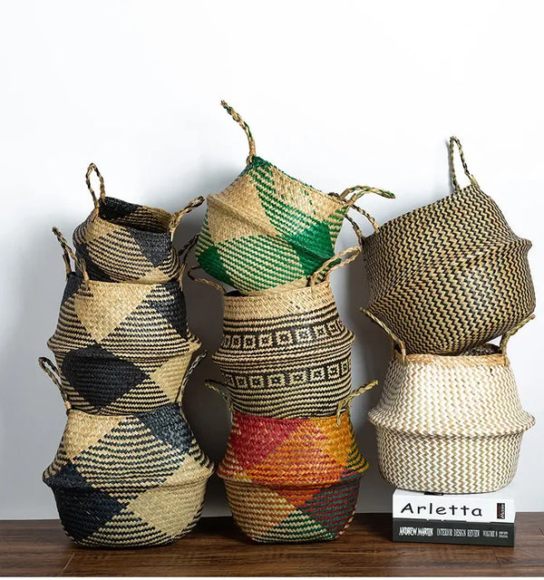 New Handmade Seagrass Storage Basket