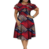 New Bazin Riche African Ruffles Collar Dresses