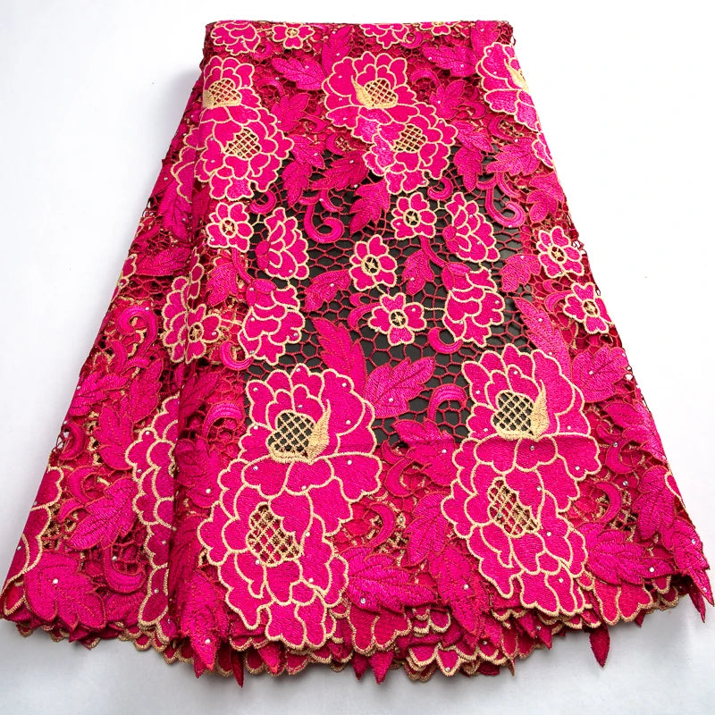 High Quality Water Soluble African Lace Fabric