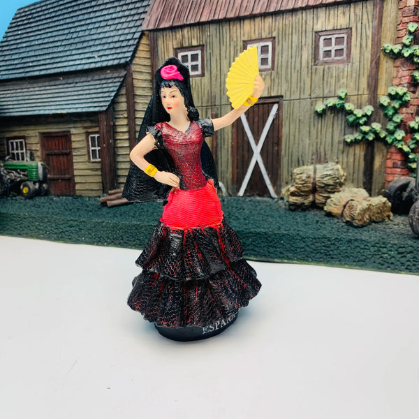 Spain 3D Resin Flamenco Dancer Ornaments Decoration