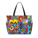 Women Big Capacity African Patterns Beach Gym Travel Bags