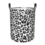 New Custom Leopard Print Laundry Basket