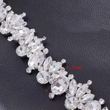 New Luxury Shiny Glass Strass Bridal Dress Belt