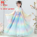 New Retro Chinese Hanfu Children's Girls' Dress