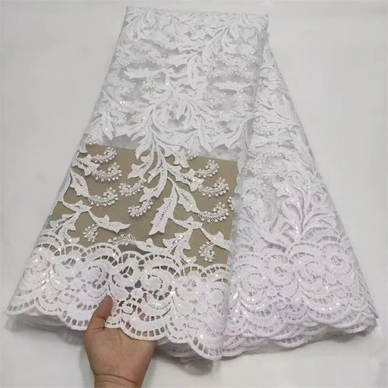 High Quality Nigerian Gilding Lace Fabric