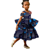 African Girls Sleeveless Double Princess Dress