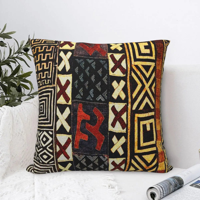 Abstract African Style Mud Pillowcase