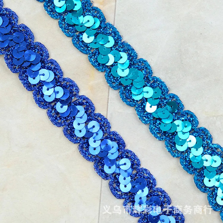 New S-shaped Bead Ribbon Ethnic Dance Costume Accessories