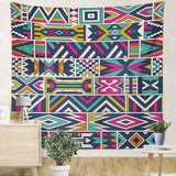 New Mexican Style Aztec Retro Patterned Tapestry