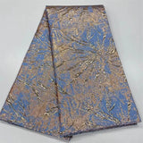 Latest Gold Brocade Lace Fabric