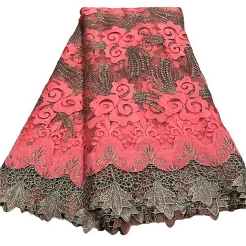 New African Nigerian Tulle Lace Fabric