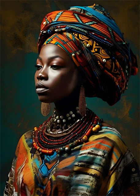 African Queen Abstract Art Canvas Painting Posters