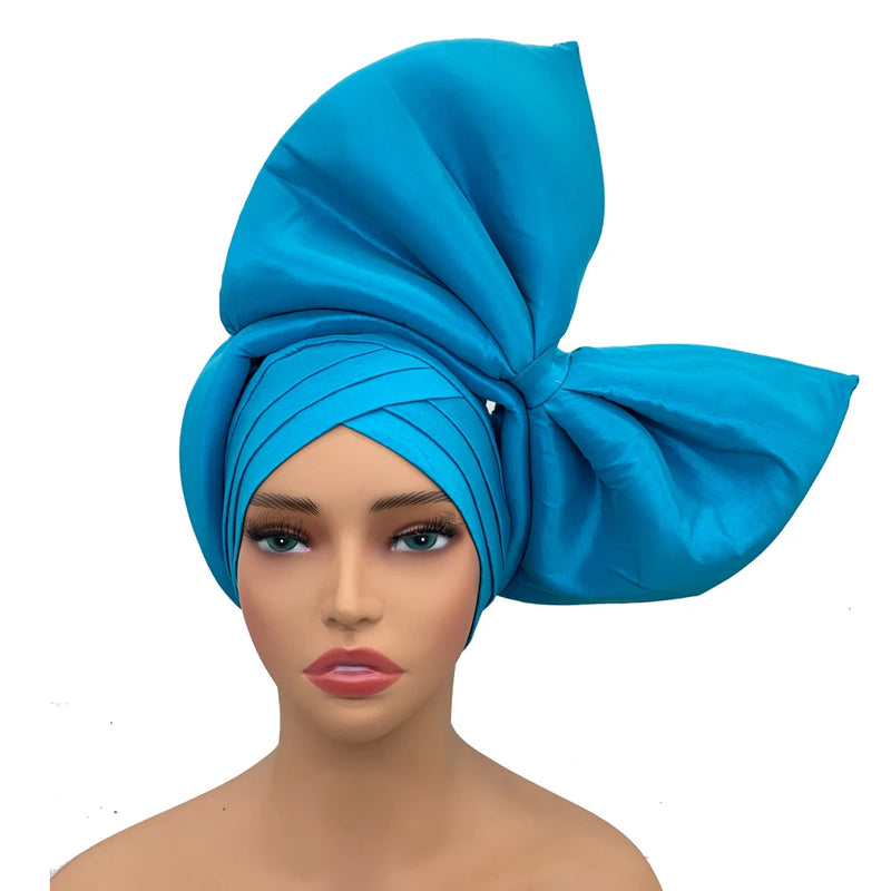 New Big Bowknot Turban Cap