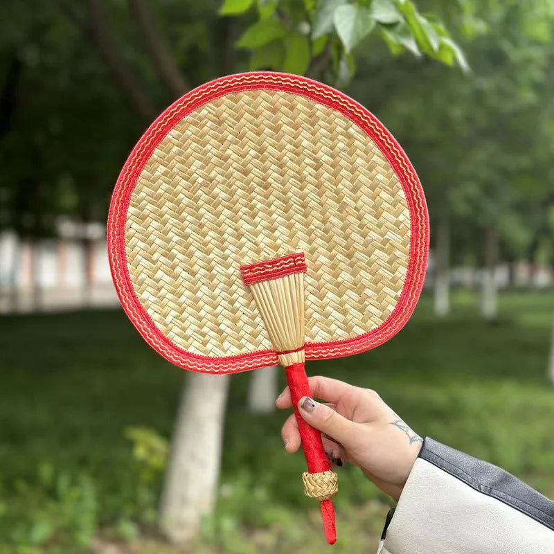 Summer Natural Environmentally Friendly Hand-Woven Fan