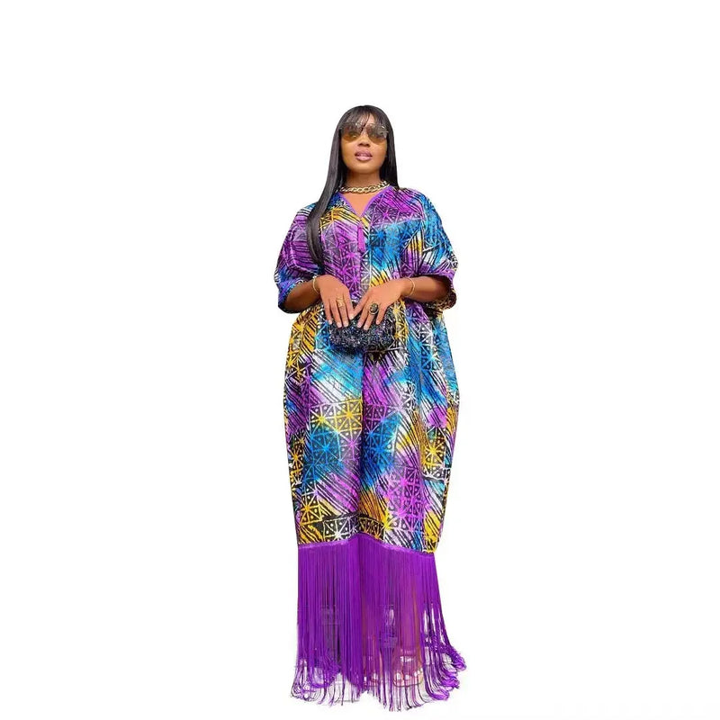 Women Tassels Boubou African Dresses