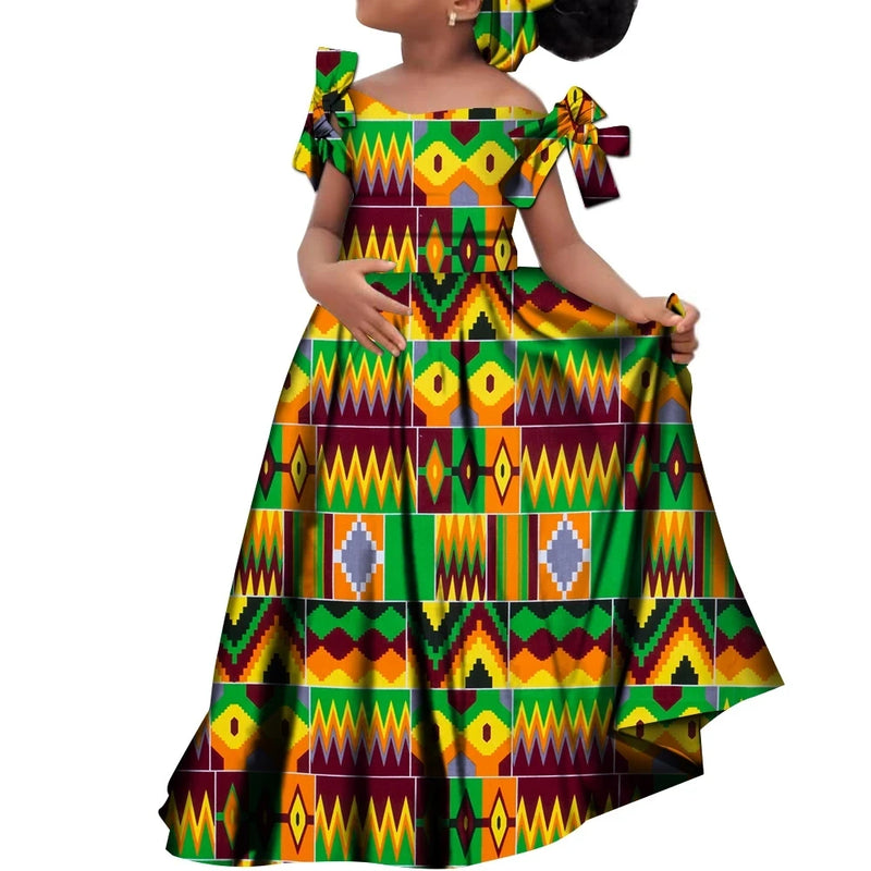 Kids Girls African Dashiki Dress