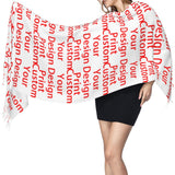 New Luxury Custom Your Design Tassel Scarf