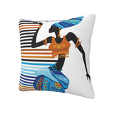 Africa Women Ethnic Style Soft Luxury Pillow Cases