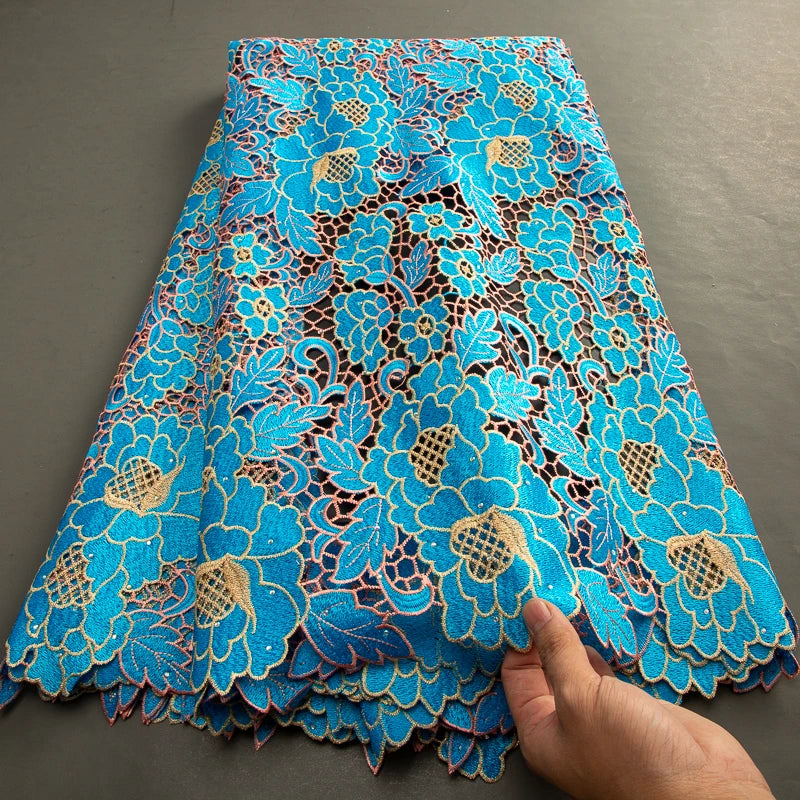 High Quality Water Soluble African Lace Fabric