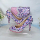 BaoYaFang Brand Bridal wedding shoes and purse