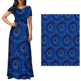 New Blue African Wax Fabrics