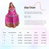 Kids Mexican Style Costume Traditional Jalisco Dresses