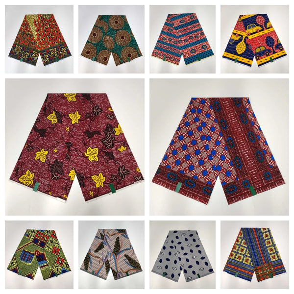 100% Cotton African Wax Print Fabric