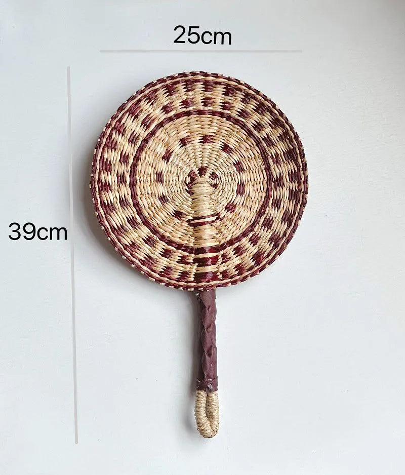 Summer Cooling Grass Handwoven Fan