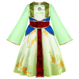 Kids Mulan Cosplay Princess Dress