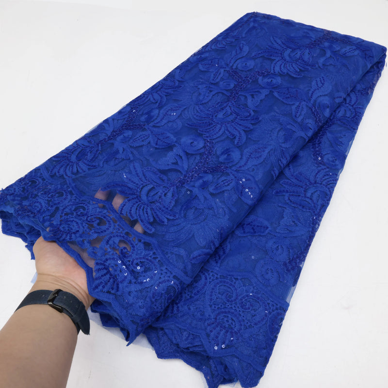 High Quality Tulle Lace African Embroidery Fabric