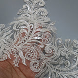 New luxury beaded embroidery lace