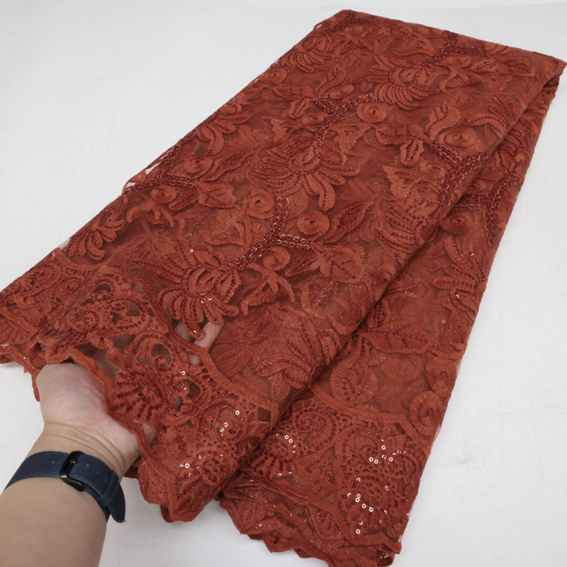 High Quality Tulle Lace African Embroidery Fabric