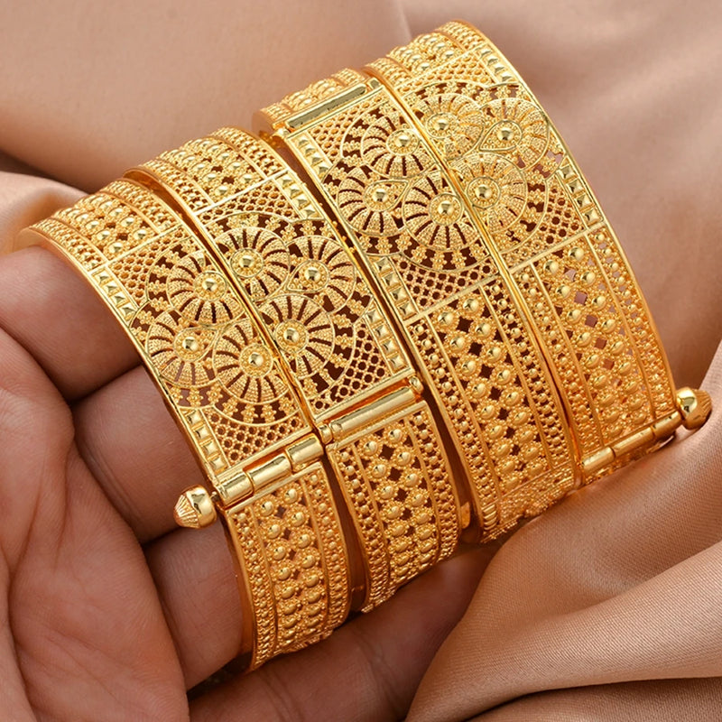 New Ethiopian Gold Color Bangles