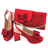 Italian Design Ladies Shoes with Matching Bag Set