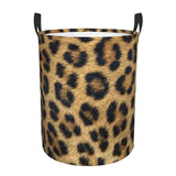 New Custom Leopard Print Laundry Basket